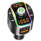 Car Mp3 Bluetooth Player Card/U Disk Music PD/QC3.0 Fast Charge Transmitter Hands-free Car Fm Accessories U6V2