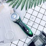 Skin care instrument beauty LED hot and cold ultrasonic vibration lifting firming EMS photon therapy ion cleaning