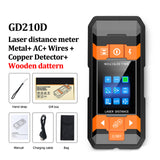 GVDA Metal Detector Laser distance meter Rangefinder Wall Scanner Copper AC Wiring Wood Finder Wires Depth Tracker Tape Measure
