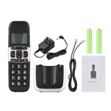 Bisofice Expandable Cordless Phone System with 3 Lines Display Support 5 Handsets Connection Call Block Hands-free Calls