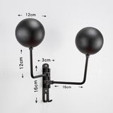 Wall-mounted Bike Helmet Holder 180 Degree Rotation Home Motorcycle Helmet Rack Cap Hat Display Storage Rack Hanger for Coats