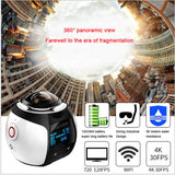 360VR Panoramic Sports Camera Wifi Mini 2448*2448 Ultra HD Panoramic Camera Outdoor 30m Waterproof DV Recorder