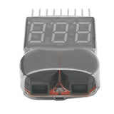 Hot 2 IN 1 1-8S Lipo/Li-ion/Fe Battery Voltage Tester Low Voltage Buzzer Alarm Checker For Vehicles &amp; Remote Control Toys