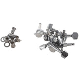 2set Guitar Sealed Small Peg Tuning Pegs Tuners Machine Heads for Acoustic Electric Guitar Guitar Parts(Silver 3R3L&amp;6R