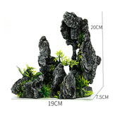 Super Large Aquarium Rockery Decoration Fish Tank Landscaping Artificial Resin Ornament Decor Aquascape Background Accessories