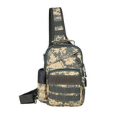 Tactical Sling Bag Outdoor Hiking Camping Shoulder Bag Hunting Fishing Trekking Chest Sling Molle Backpack Sports Running Bag
