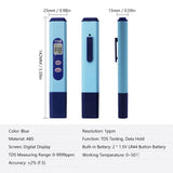 Digital TDS Meter 0-9990PPM Water Quality Tester Accurate Portable Water Quality Monitor Analyzer for Drinking Water Aquarium