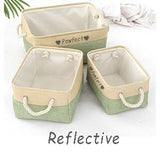 Personalized Pet Toy Storage Basket Toy Clothes Bin Dog Custom Name DIY Canvas Collapsible Box Free Print ID Pet Accessories