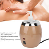 220V Massage Oil Heater Electric Quickly Heating 60℃ Temperature Essential Oil Warmer for Lotion Cream Consistent Temperature
