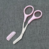 10pcs Multifunctional Stainless Steel Professional Home Salon Make Up Eyebrow Scissors Ear Pick Eyelash Curler Kit 10 In 1