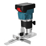 30,000 RPM 1800W Cordless Electric Brushless Motor Trimming Machine 1/4'' Woodworking Wood Router + Battery 88VF