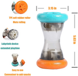 Treat Dispensing Puzzle Toys for Small Dogs,Interactive Chase,Slow Feeder,to Improves Pets Digestion,Barbell-Shaped Dog Toys