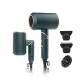 2000W Folding Hair Dryer Portable Handle Seamless Folding Household Hair Dryer Strong Wind Air Cold/Hot Air Diffuser Fast Dry
