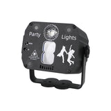 Disco Laser Lights Voice Control DJ Strobe Light Home Party Musical Lamps Projector RGB LED Stage Lighting Effect for Club Bar
