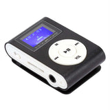 1.8inch LCD Screen Mini Portable MP3 Music Player Metal Mini Back-Clip MP3 Player Support Memory Card with 3.5mm Earphone