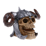Resin Simulation Head Bone Skull Shape Terrarium Reptile Hide Cave Aquarium Fish Tank Landscape Decor Ornament