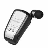 Wireless Earphones Bluetooth Headsets In-ear Stereo Headphones Retractable Clip Earbuds Hands-free Earphone with Microphone