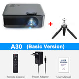 Salange LED Mini Projector A30 Support 1080P Full HD HDMI-Compatible USB Video Audio Portable Home Media Video Player Beamer
