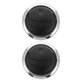 2Pcs Air Conditioner Vent Outlet Round A/C Electroplate Corner Vents for Bus
