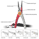 Aluminum Alloy Fishing Pliers Grip With weighing Fish Grip Lip Clamp Grabber Hook Remover Cutter Fishing Braid Line Scissors
