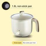 220V Multifunctional Electric Cooker Heating Pan Electric Cooking Pot Machine Hotpot Noodles Rice Eggs Soup double Steamer
