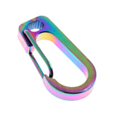 3 Pieces Titanium Alloy Carabiner Clip Keychain Quick Hook Buckle Outdoor