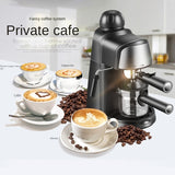 Coffee Machine 5 Bar 4in1 Household Coffee Maker Semi-Automatic Pump Type Espresso Cappuccino With Milk Frother Wand 220V KF09