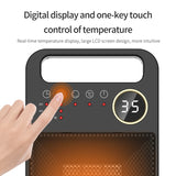 Heater Remote Control Electric Heating Touch Screen Power Saving Heater Vertical 120 Degree Shaking Head EU Plug