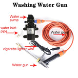 High Pressure Vehicle-mounted 12V Car Wash Washer Set Portable Cigarette Lighter Powered Car Washing Machine Cleaning Auto Devic
