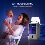Mini Usb Portable Air Conditioner Desktop Cold Air Cooler Table Fans Water Circulation Air Conditioning Fan Ventilator for Home