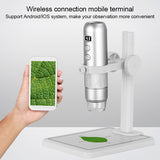 1000X Digital Microscope HD USB WiFi Microscope Portable Electron Stereo Microscopes Magnifier 8 LED Bracket For Android IOS PC