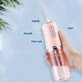 Waterproof Oral Irrigator Electric Dental Scaler USB Charging Water Floss Pick Jet Flosser Teeth Cleanser Tools Tartar Removal