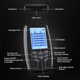 2 Output Channel 24 Modes EMS TENS Unit Digital Therapy Machine Acupuncture Meridians Laser Meridian Pulse Therapy Body Massager