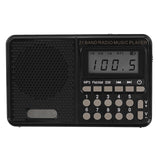 New Mini Portable Radio Handheld Digital FM USB TF MP3 Player Speaker Rechargeable