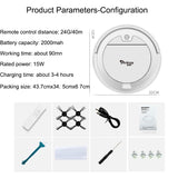 2800Pa Robot Vacuum Cleaner With Water Tank Remote Control  Wet And Dry Ultra-thin Vacuum Cleaner For Home Sweeping And Mopping