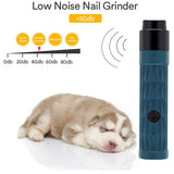 New Electric Dog Nail Clippers Pet Claws Cutter Grinders Tools With LED Light Cat Paws Nail Grooming Trimmer Cleaning Supplies