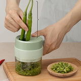 Portable Vegetable Cutter Wireless Electric Garlic Minced Garlic Masher Multi-Function Mini Slicer