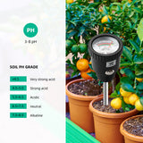 Soil Tester pH&amp;Humidity Tester Soil pH Value&amp;Moisture Testing Tool No Battery for Indoor Outdoor Orchard Garden Planting