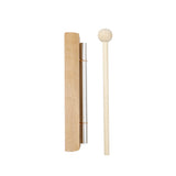 Energy Chime Single Bar Solo Chime Wooden Base Aluminium Alloy Wind Chimes Percussion Musical Instrument Kids Toys With Mallet