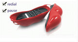 Landline Mini Telephone Red pink rose Lips Kiss Portable  Corded phones for children lady home fixed telephone bedroom