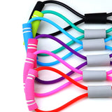 Hot Yoga Gum Fitness Resistance 8 Word Chest Expander Rope Workout Muscle Trainning Rubber Elastic Bands For Sports Exercise