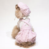 Summer Dog Clothes Jumpsuit Pants Hats Puppy Chihuahua Yorkshire Clothing Small Dog Costume Overalls Pomeranian Poodle Apparel