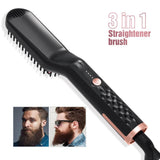 Men's warm hair brush, hair straightener, personal care, hair straightener, anti-static