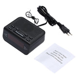 Digital Alarm Clock FM Radio with Dual Alarm Buzzer Snooze Sleep Function Red LED Time Display Table Clock Hpme Decoration Clock