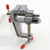 3.5" Mini Bench Vise Aluminum Jewelry Hobby Clamps Drill Press Table Vice DIY Craft Hand Fixed Repair Tools