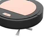 Smart Robot Vacuum Cleaner Strong Suction USB Charging Cleaning Hard Floor and Carpet Smart Sweeper Black