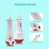 USB Rechargeable Water Flosser Portable  Water Jet 320ML Water Tank Waterproof Teeth Cleaner Oral Irrigator