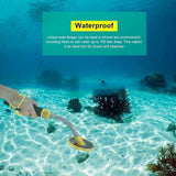 Handheld Waterproof Underwater ABS LED Indicators Vibration Metal Detector Pulse Induction Portable Measuring Treasure