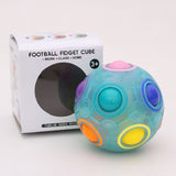 Magic Rainbow Ball Cube Fidget Toy Adults Cube Children Stress Relief Educational Toys 3 Colors