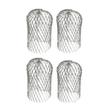 4Pcs Gutter Guard 3 Inch Expand Aluminum Filter Strainer Stops Blockage Leaves Debris
